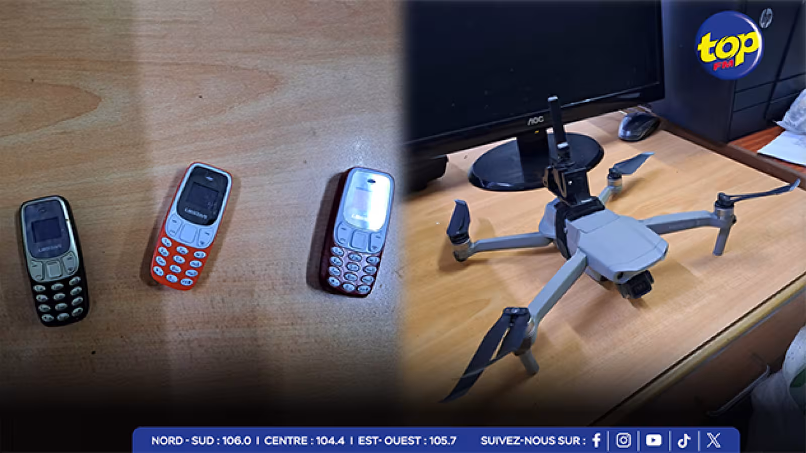 À la prison de Beau-Bassin :  Un drone intercepté… des cigarettes et des téléphones portables saisis