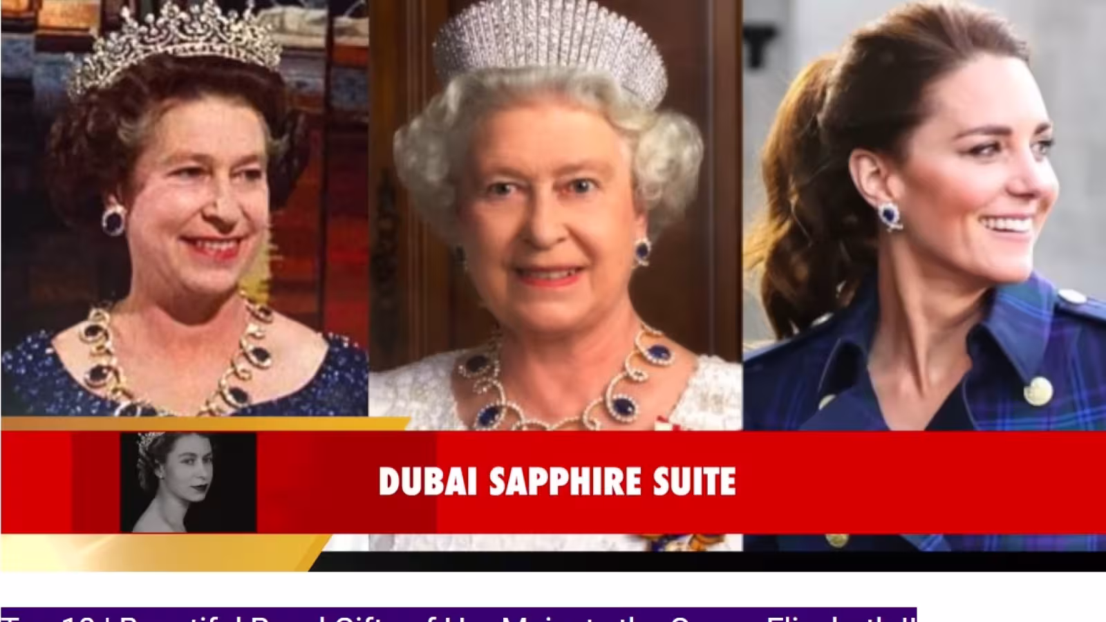Les plus beaux cadeaux royaux de Sa Majesté la reine Elizabeth II