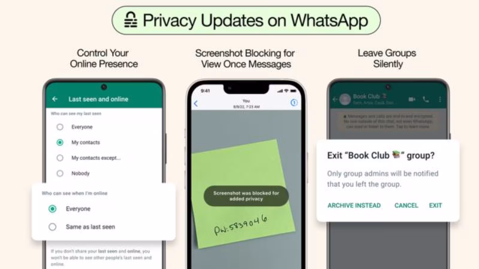 WhatsApp : Meta annonce de nouvelles fonctionnalités de confidentialité pour les utilisateurs