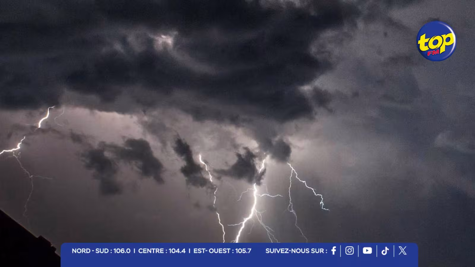 Intempéries : orages en intensification, plusieurs régions fortement arrosées, des averses attendues ce soir et demain