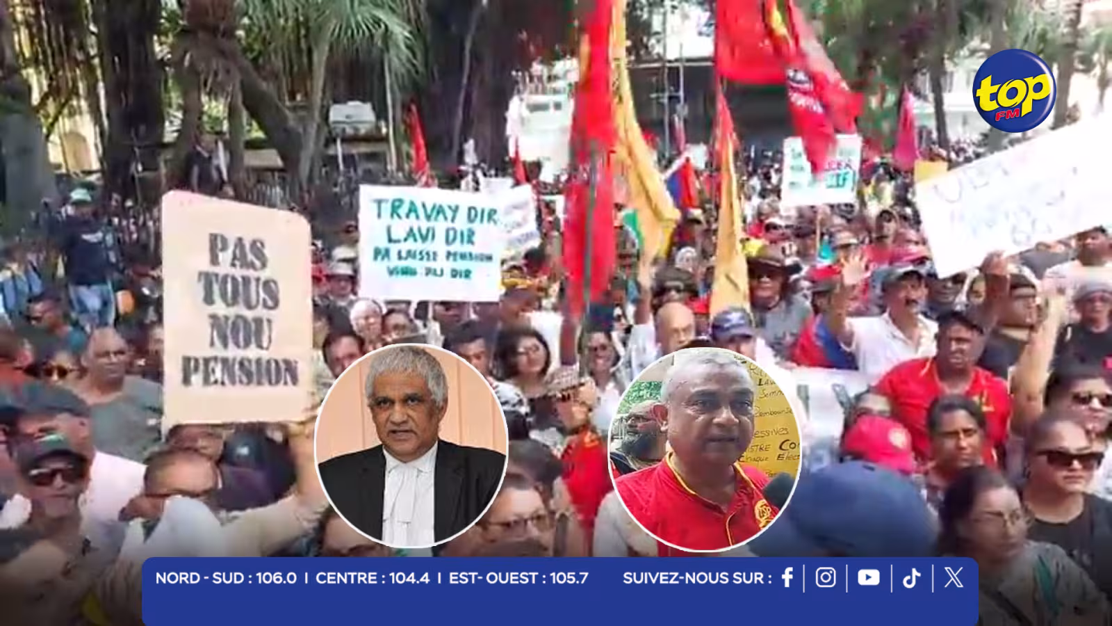 Hier à Port Louis, des milliers de Mauriciens ont dit non au relèvement de l'âge d'éligibilité à la pension universelle