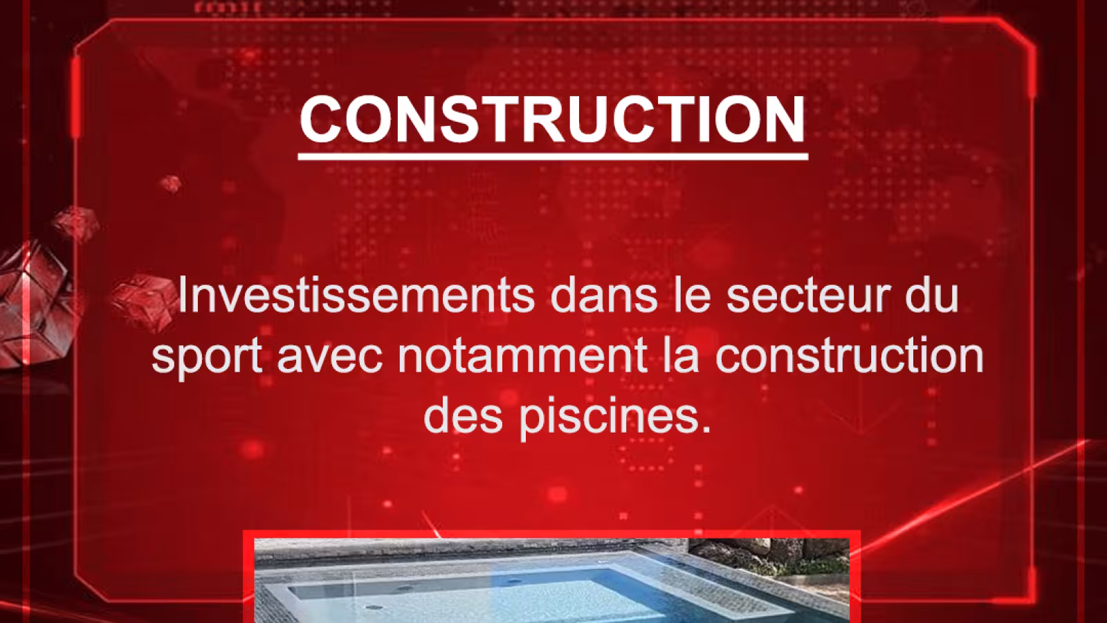 Budget 2021-2022 : Investissements dans le secteur du sport avec notamment la construction des piscines