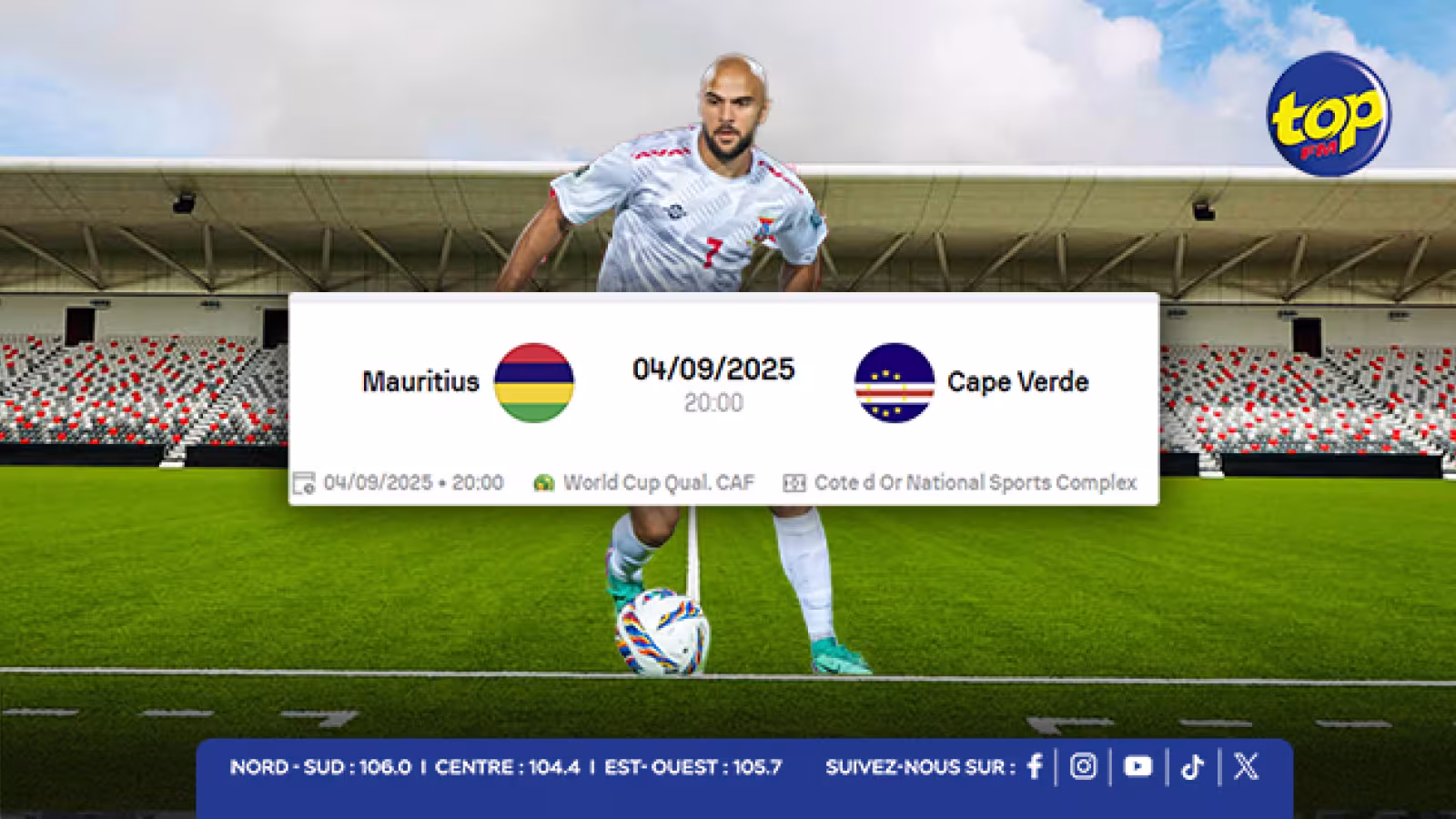 Qualifications Coupe du Monde 2026 : le Club M affronte le Cape-Verde au Stade Cote d’Or
