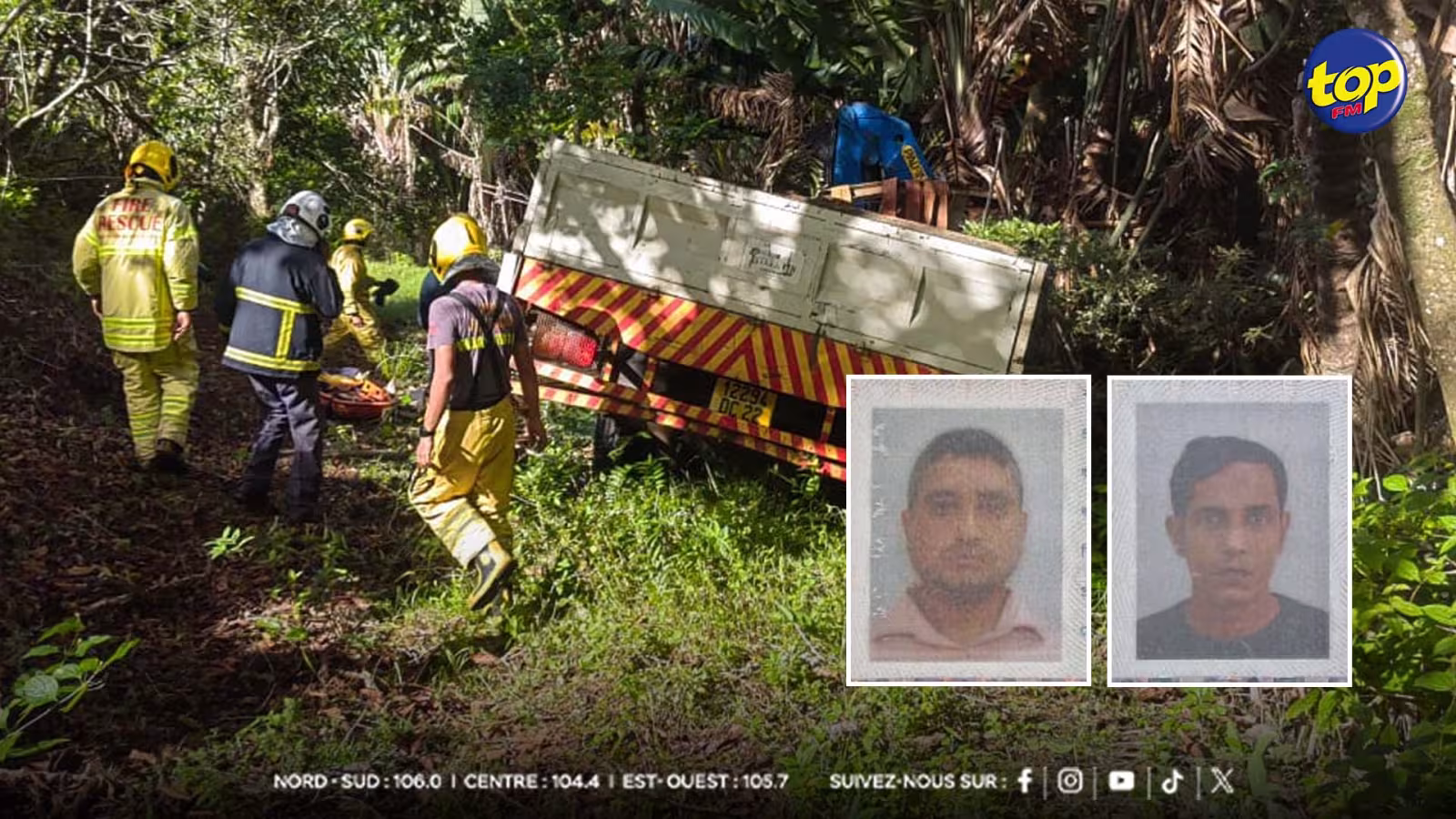 Accident à Chamarel : l’état de santé des trois blessés jugé stable
