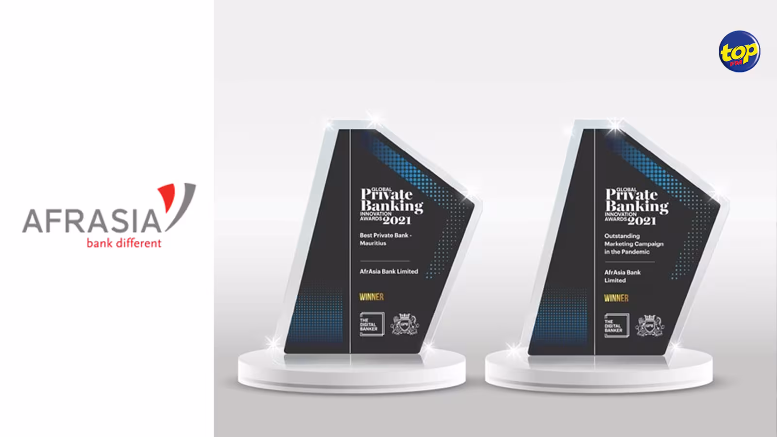 The Digital Banker / Global Private Banker Awards : AfrAsia Bank remporte deux prix prestigieux