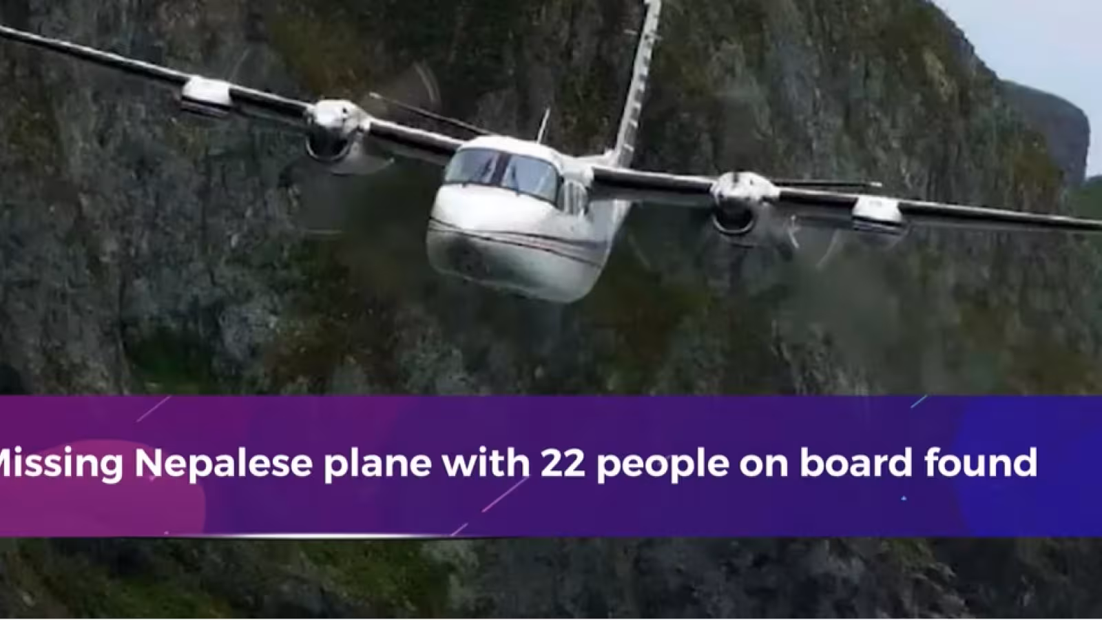 L’avion népalais porté disparu ce matin retrouvé