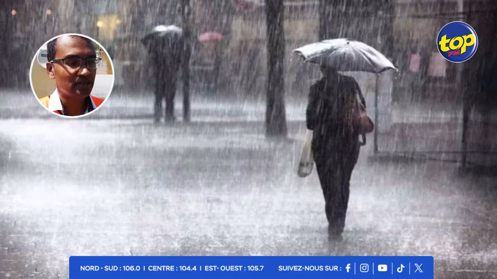 Un avis de fortes pluies émis pour Maurice à 04 h 00 ce mardi 10 janvier : il reste valable jusqu’à 14h00 aujourd’hui