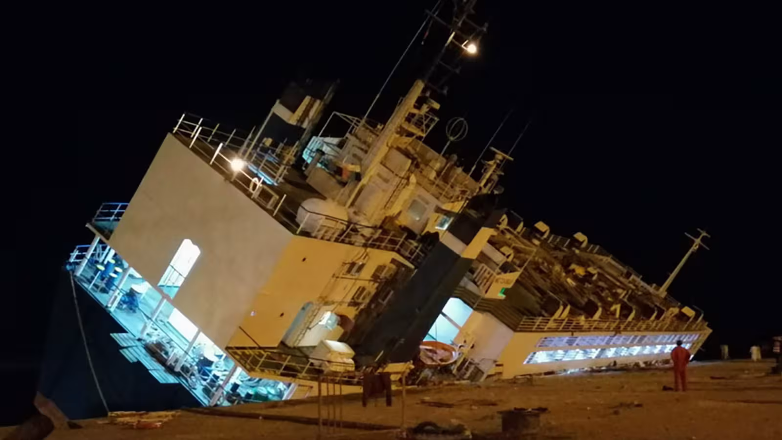 Au Port de East London, en Afrique du Sud : Une cargaison de bétail destinée à Maurice bloquée sur un navire inapte à prendre la mer