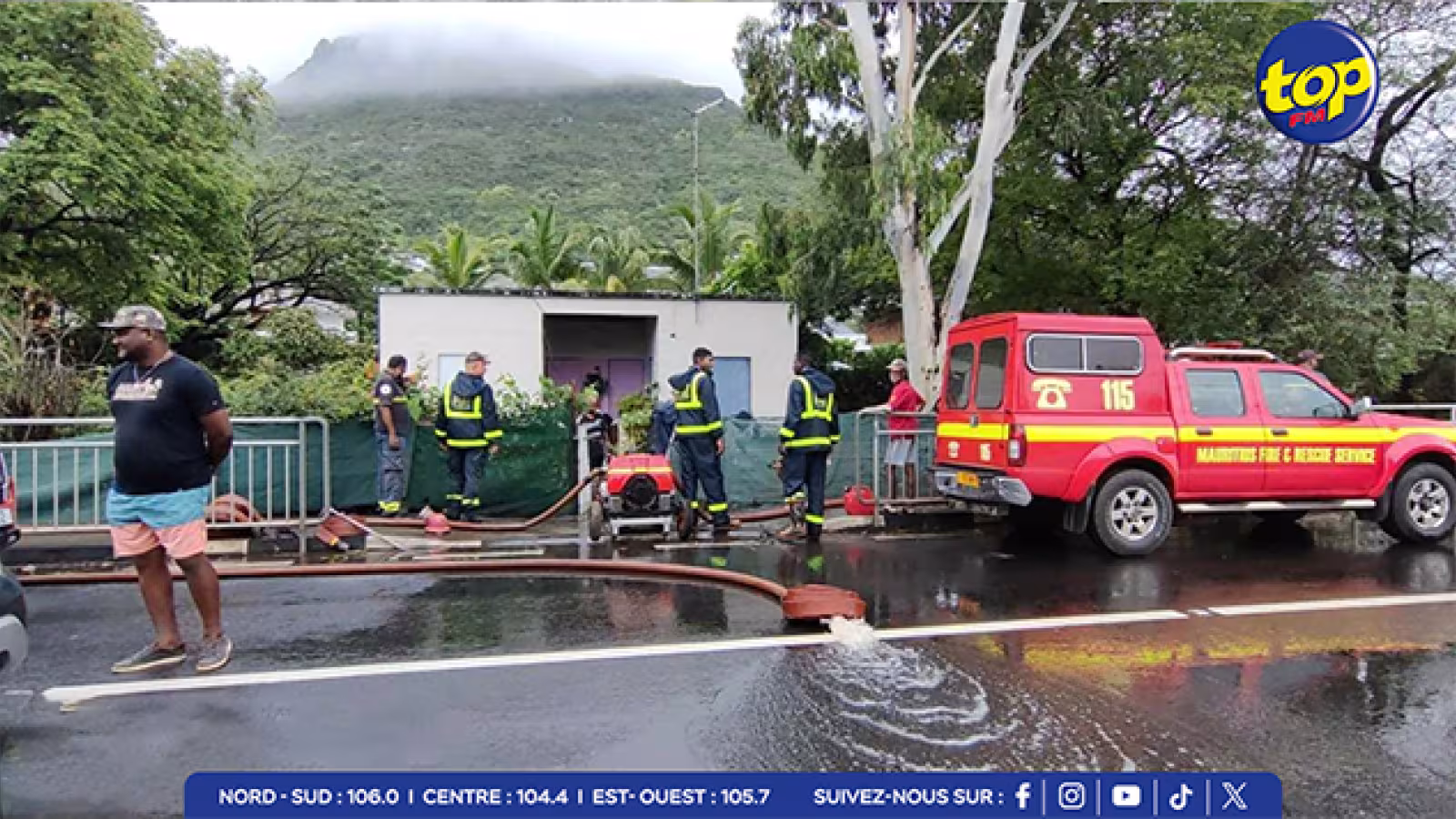 Avis de fortes pluies à Maurice : Les pompiers mobilisés mais peu sollicités