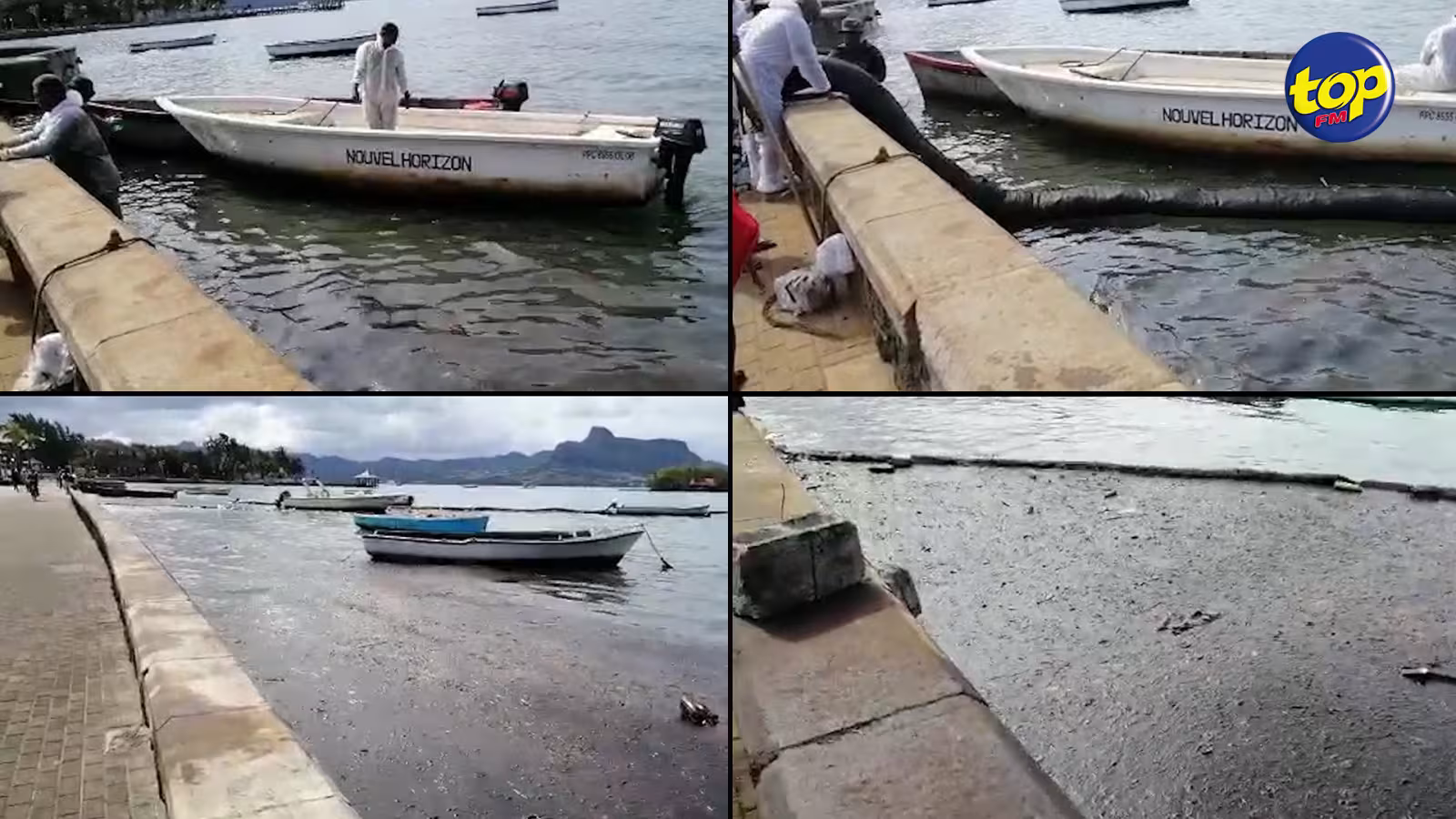 Des pêcheurs disent avoir aperçu des traces d’huile hier après-midi