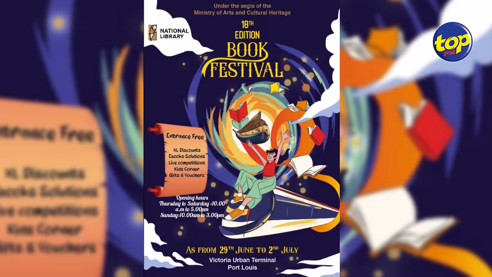 Du 29 juin au 2 juillet : Le festival du livre se tient au Victoria Urban Terminal