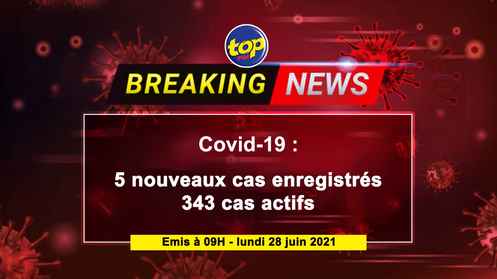 COVID-19 : 5 cas ont été détectés au Jour 7 en quarantaine