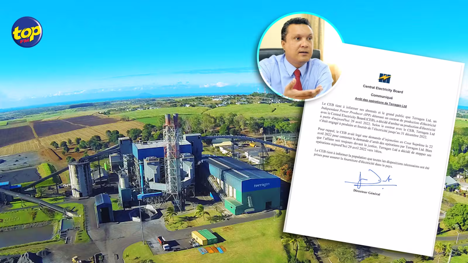 Électricité : Terragen Ltd, producteur indépendant d’électricité et un des fournisseurs du CEB, arrête ses opérations ; Patrick Assirvaden évoque la menace d’une pénurie d’électricité !