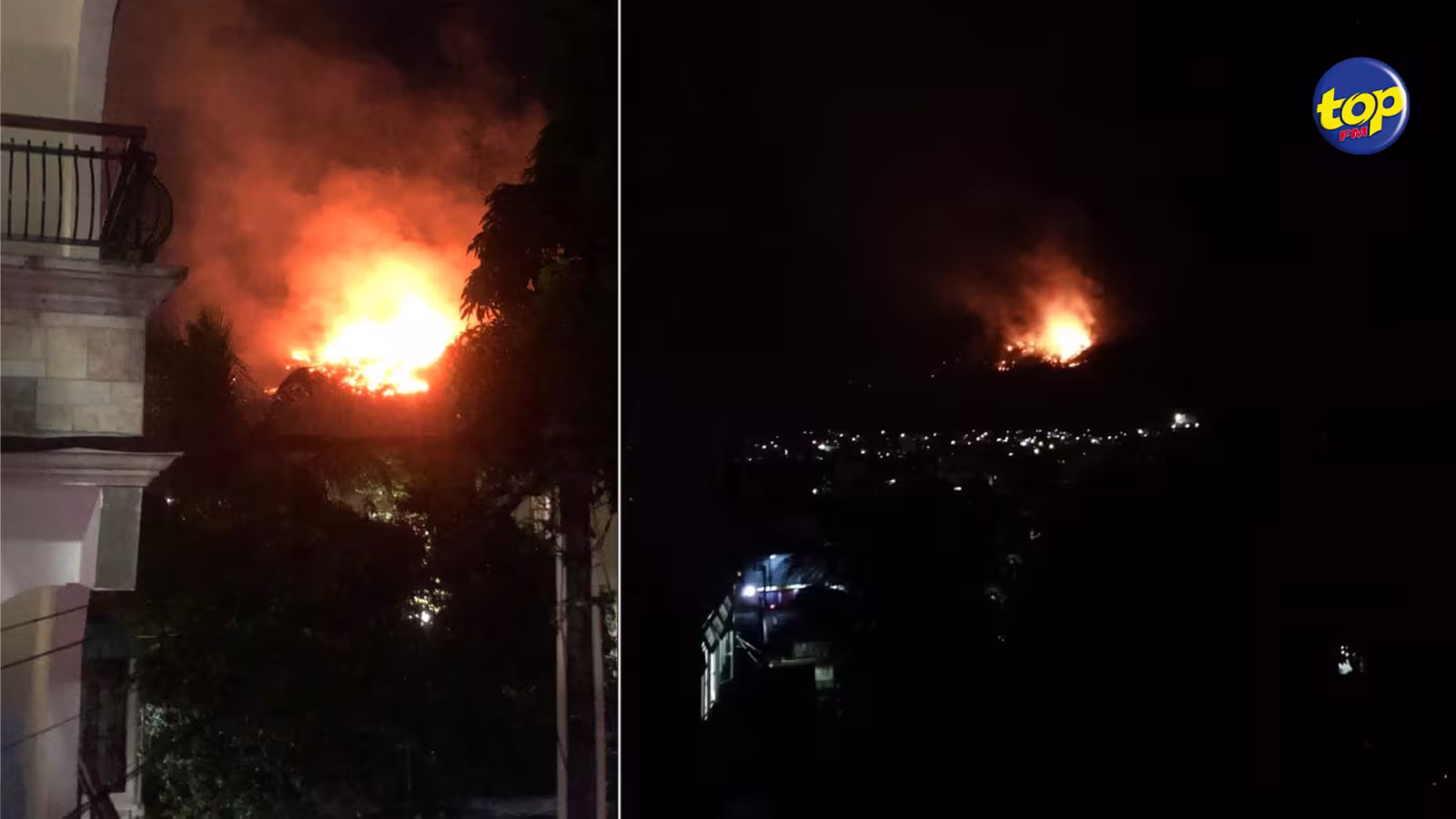 A Cité Martial : Une partie de la montagne est la proie des flammes