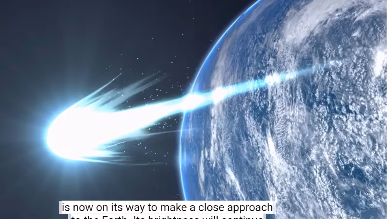 Une comète vert vif s’approche de la Terre