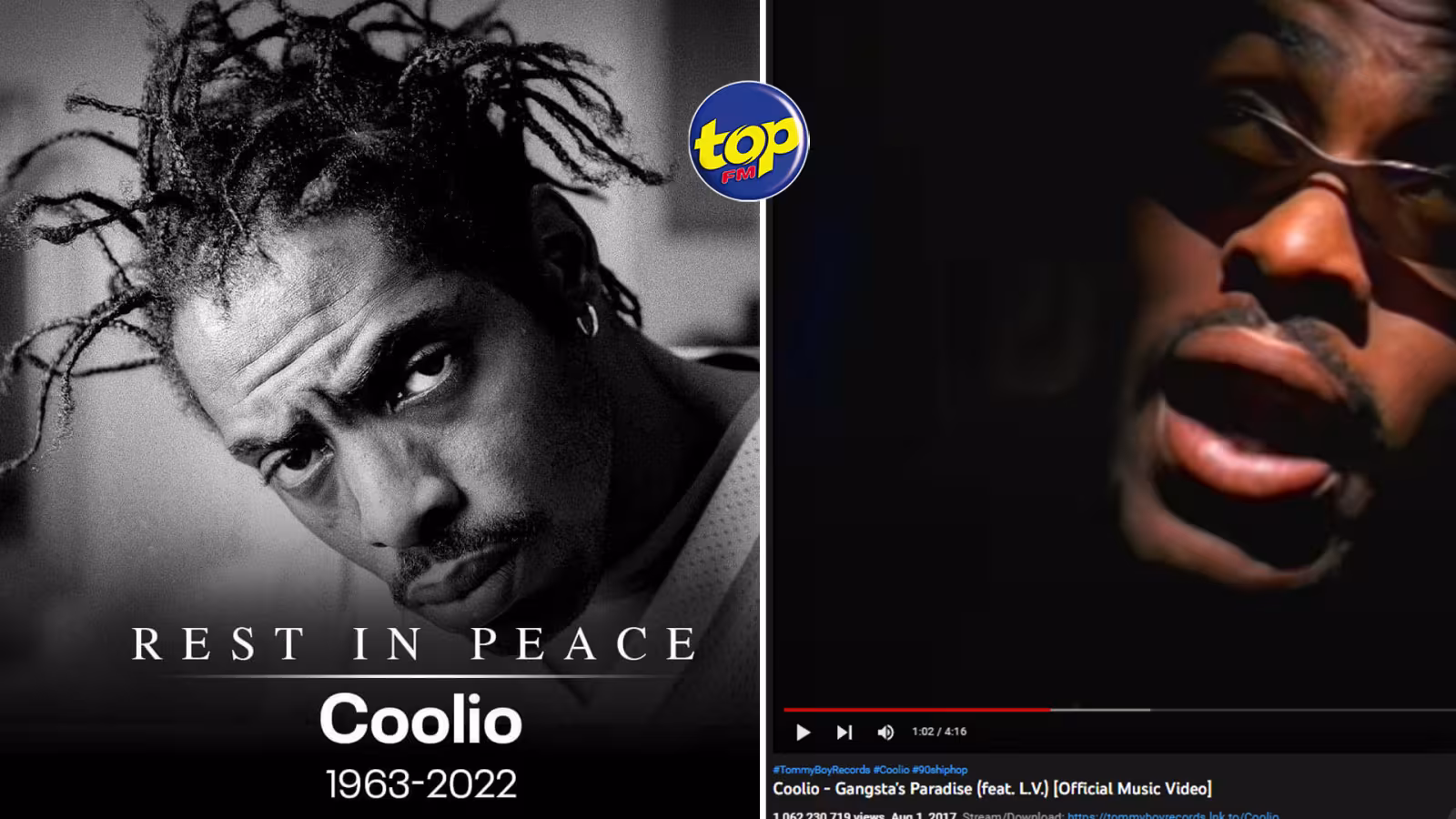 Le rappeur américain Coolio est décédé à l’âge de 59 ans : son tube “Gangsta’s Paradise” qui figurait sur la bande originale du film « Esprits rebelles »,lui a valu   un Grammy award