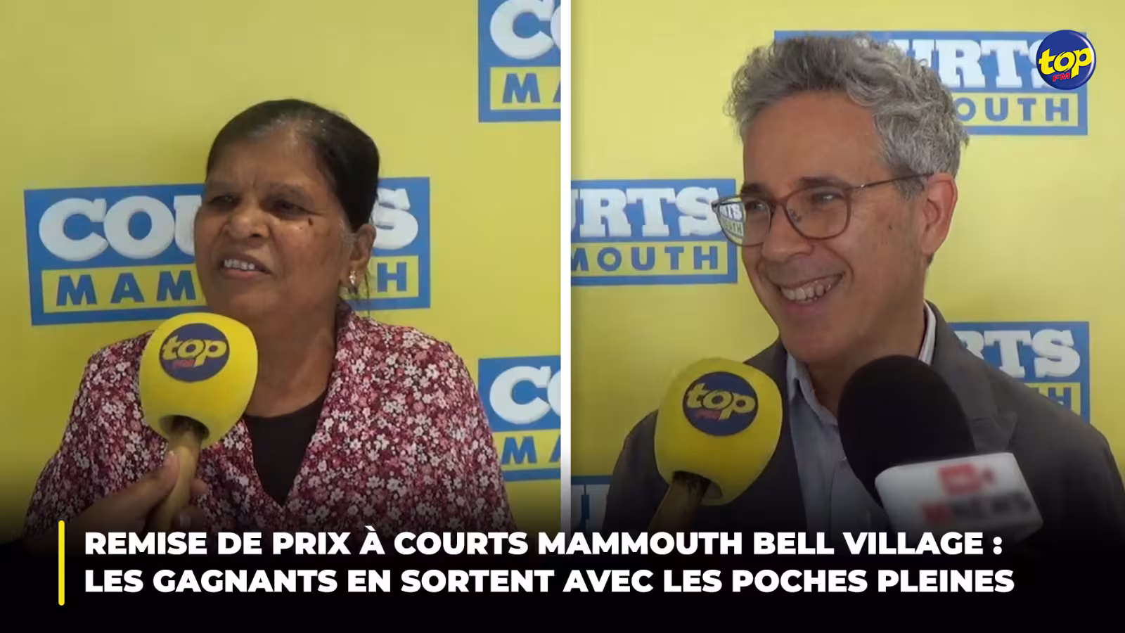 Remise de prix à Courts Mammouth Bell Village : Les gagnants en sortent avec les poches pleines