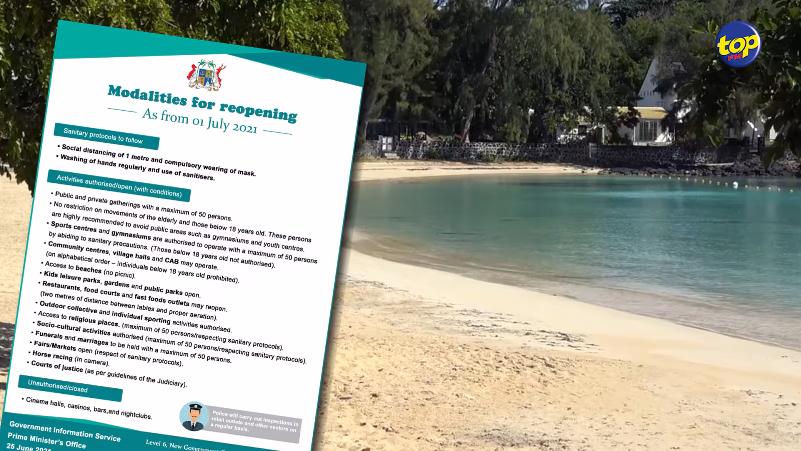 Fermées depuis plus de trois mois : Les plages rouvrent demain… plusieurs autres activités reprennent également