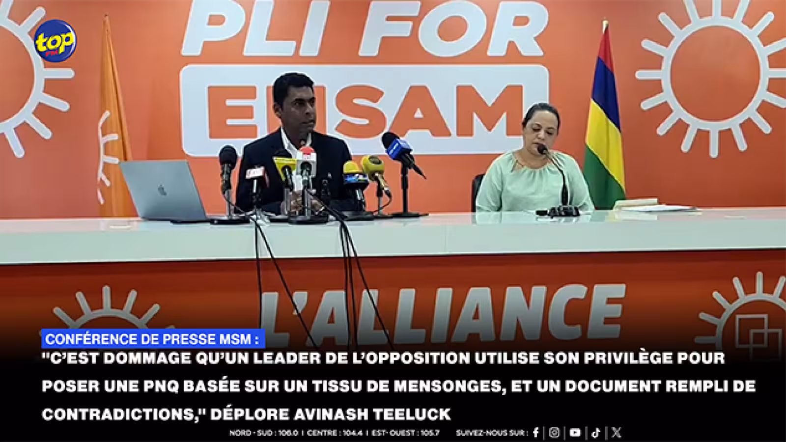 Conférence de presse MSM :