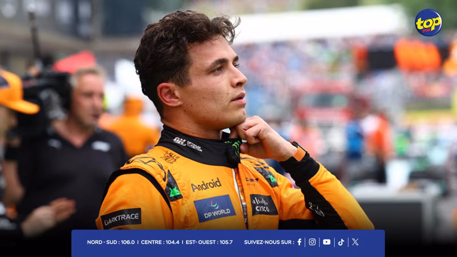 Essais libres du Grand Prix des Pays-Bas à Zandvoort :  Lando Norris a dominé la première séance, suivi de près par Max Verstappen et Lewis Hamilton. 
