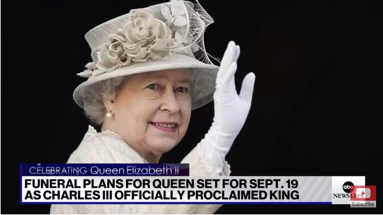 Les funérailles nationales de la reine Elizabeth auront lieu le lundi 19 septembre