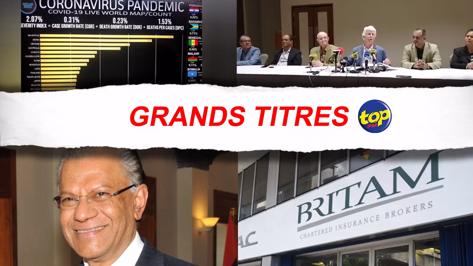 Les grands titres de Top FM de ce lundi 06 septembre 2021