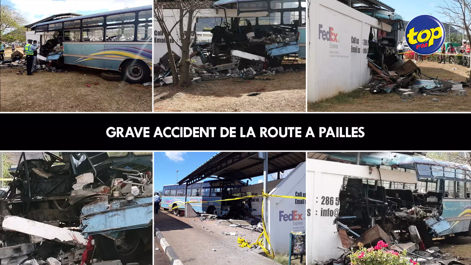 L’accident de Pailles a fait 4 morts et une soixantaine de blessés