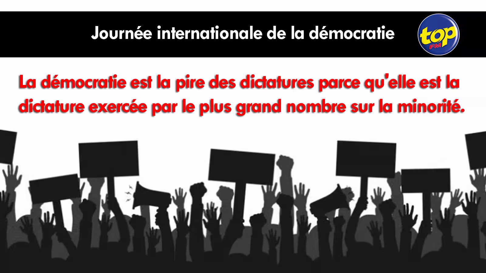 En ce mardi 15 septembre : le monde célèbre la Journée internationale de la démocratie