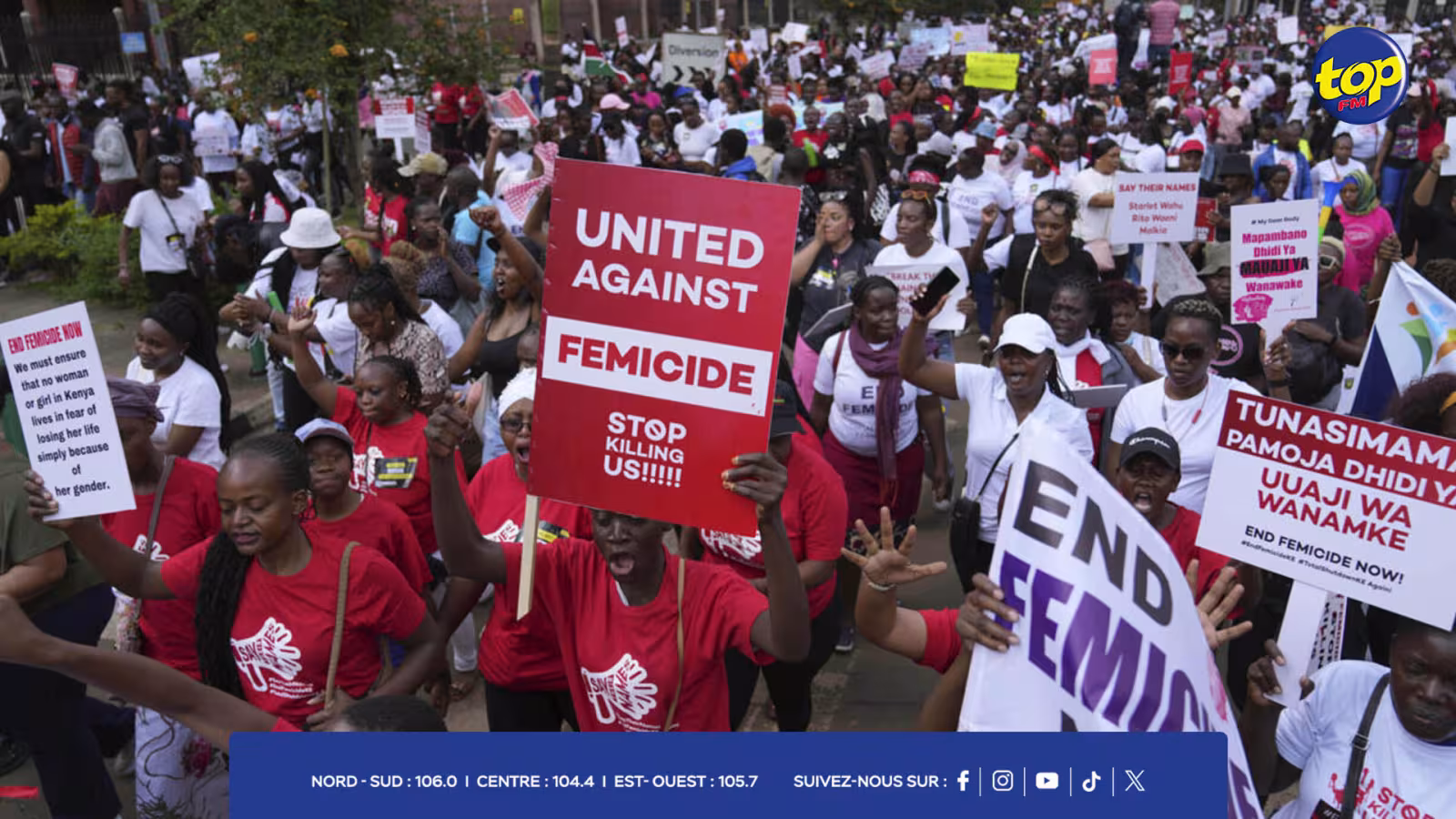 Kenya: des policiers sanctionnés après la répression d'une manifestation contre les féminicides