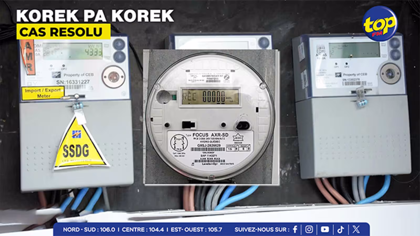 Korek pas Korek : Une sexagénaire de Plaine des Papayes retrouve enfin sa connexion CEB grâce à Top FM