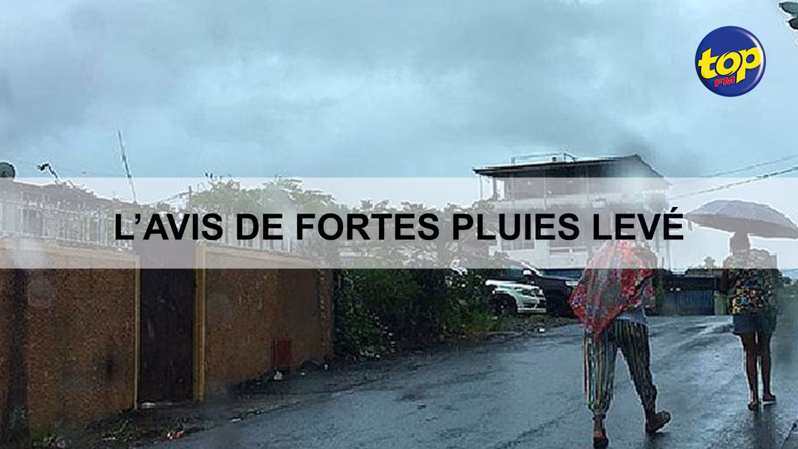 Météo : L’avis de fortes pluies levé à 18 heures