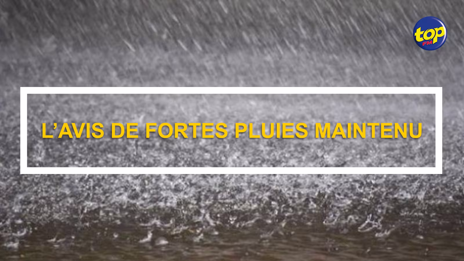 L’avis de fortes pluies maintenu : des risques de grosses averses toujours présents, indique la Station Météo de Vacoas