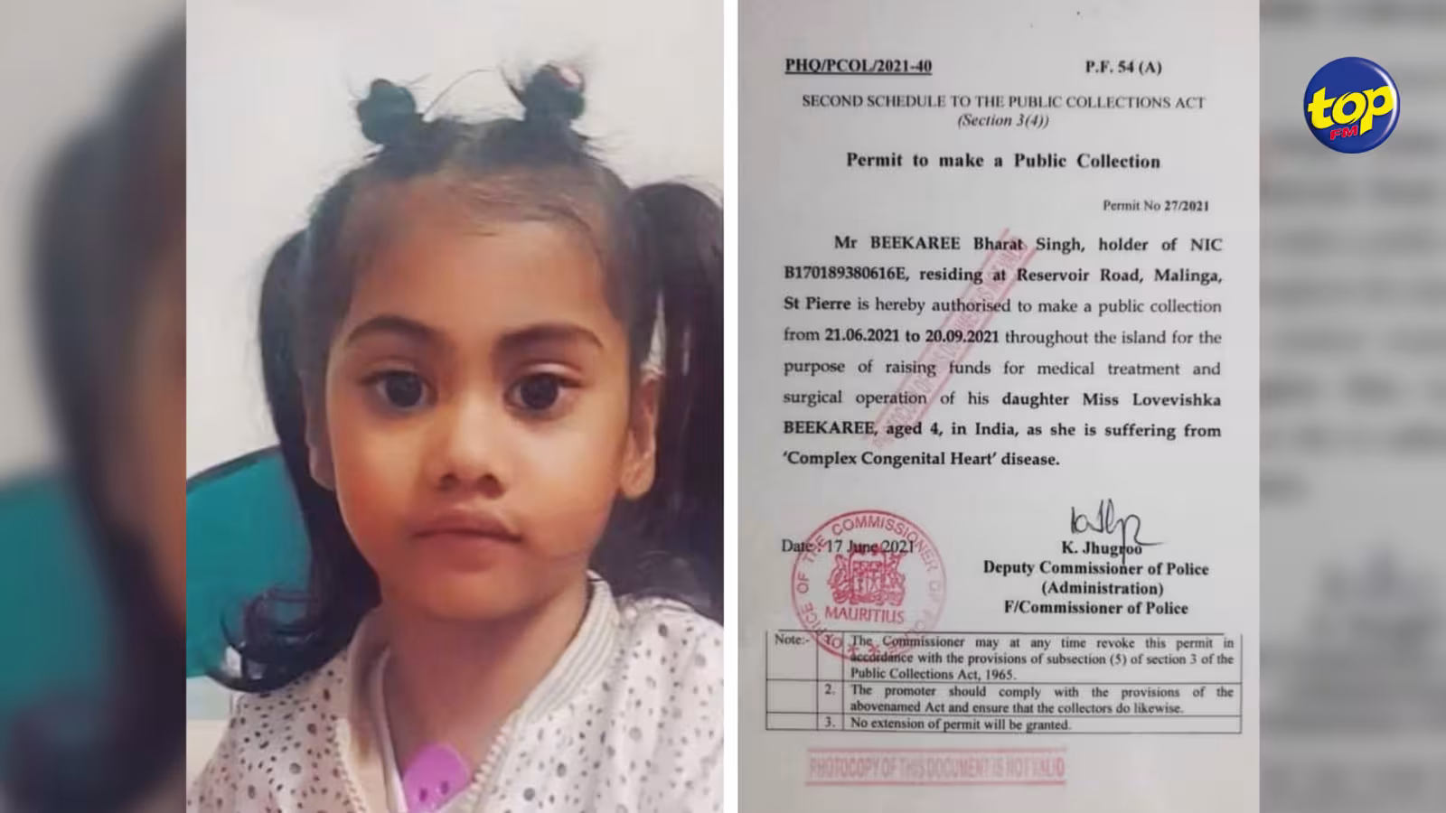 Atteinte d’une maladie au cœur : La mère de Lovevishka lance un appel aux Mauriciens de venir en aide à sa fille