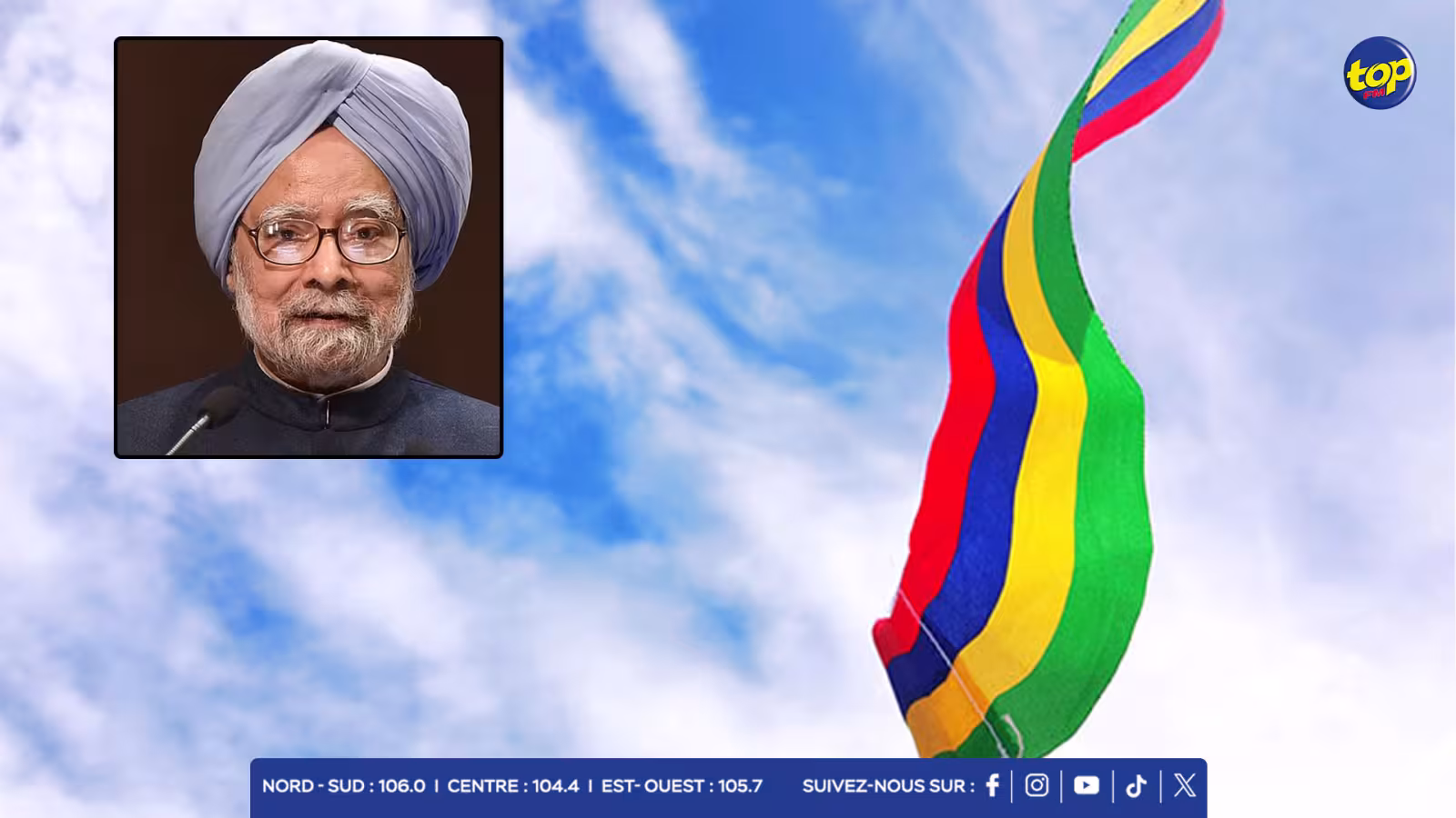 Décès du Dr Manmohan Singh : Le drapeau mauricien mis en berne ce samedi  