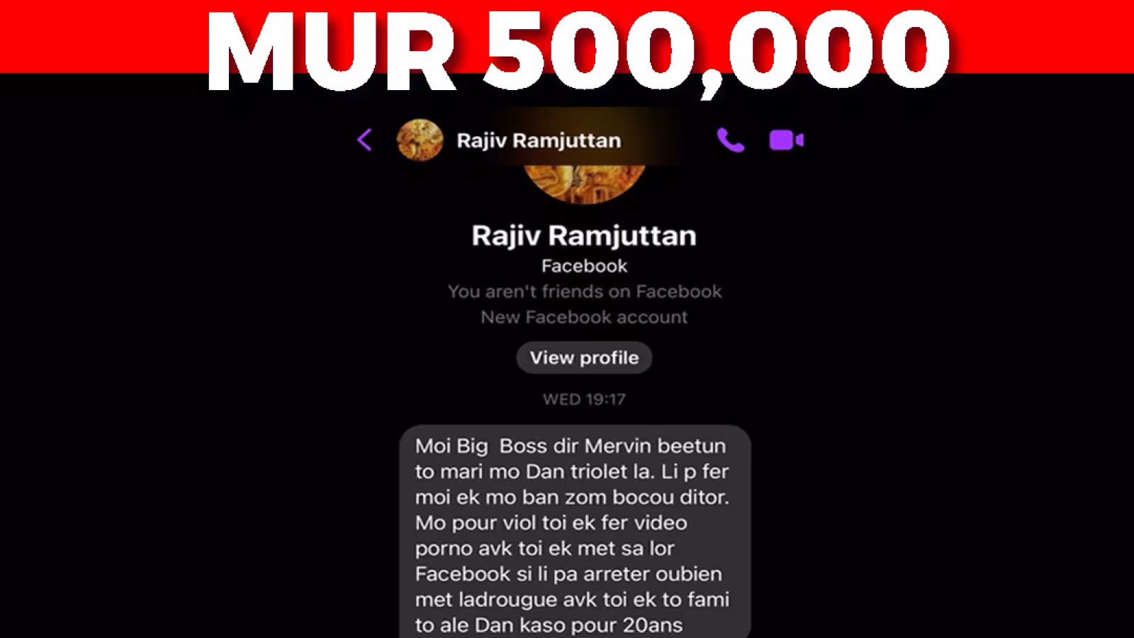 🚨BREAKING NEWS🚨 Récompense  MUR 500,000