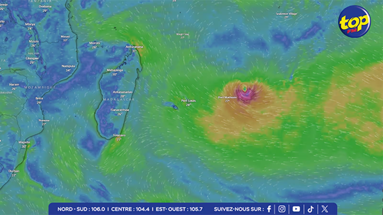 Météo : Un avertissement de cyclone de classe I toujours en vigueur à Maurice… les sorties en mer déconseillées