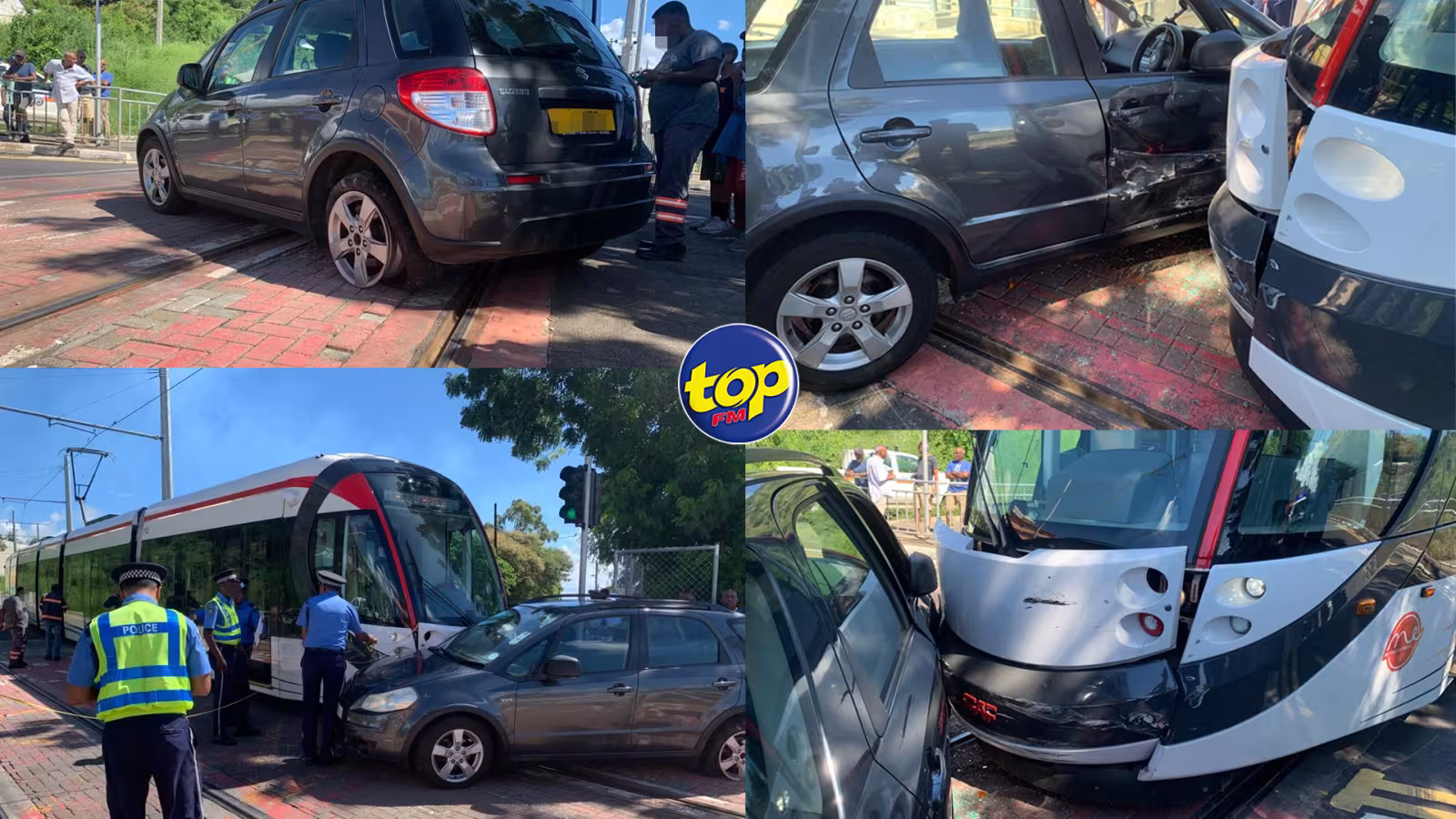 Collision entre une voiture et un tram du Metro Express à Mgr Leen à Port-Louis : La conductrice, une avocate, provisoirement inculpée sous la Breach of Light Rail Ac