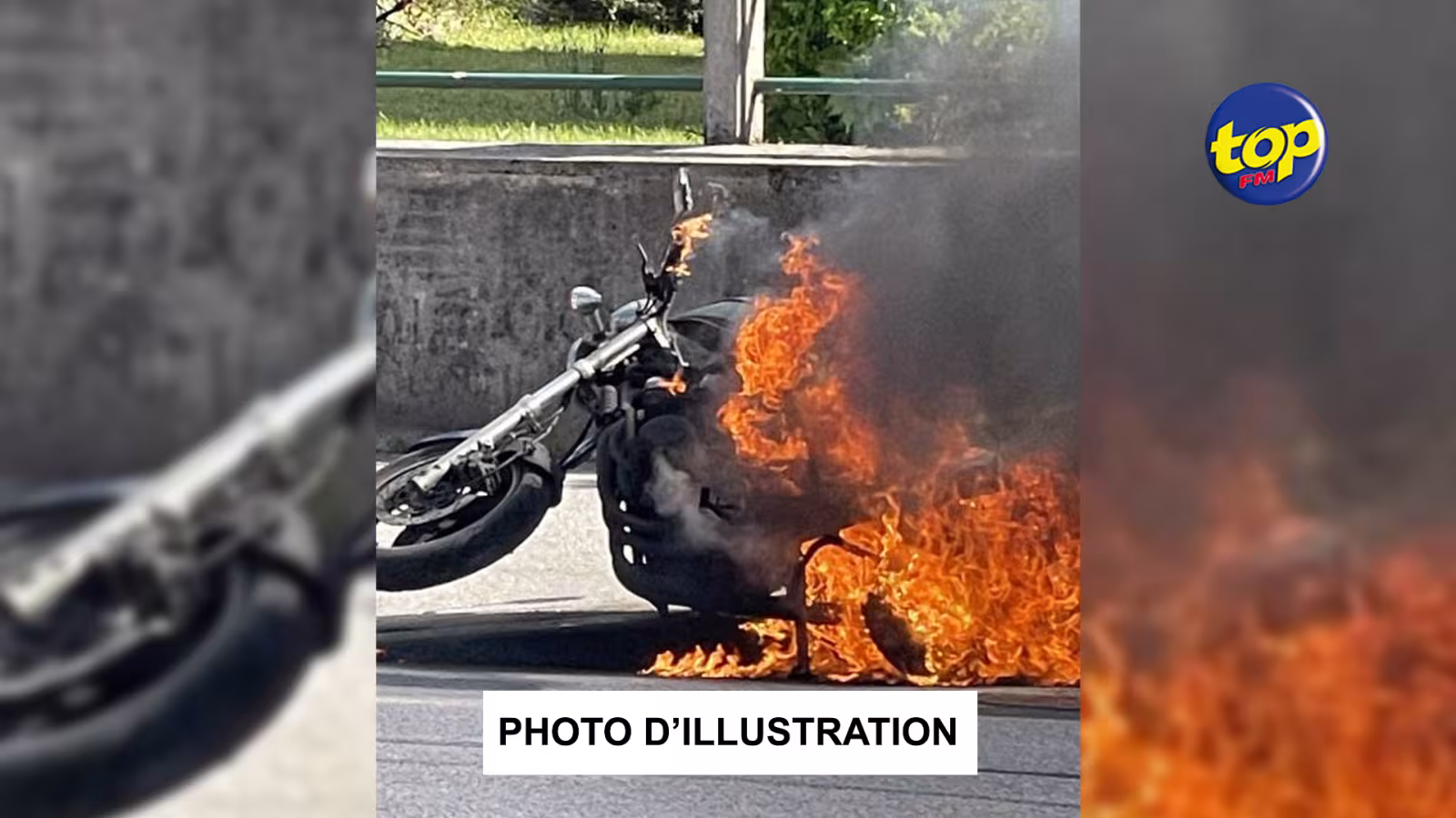 À La Tour Koenig : Une moto prend feu dans une station-service