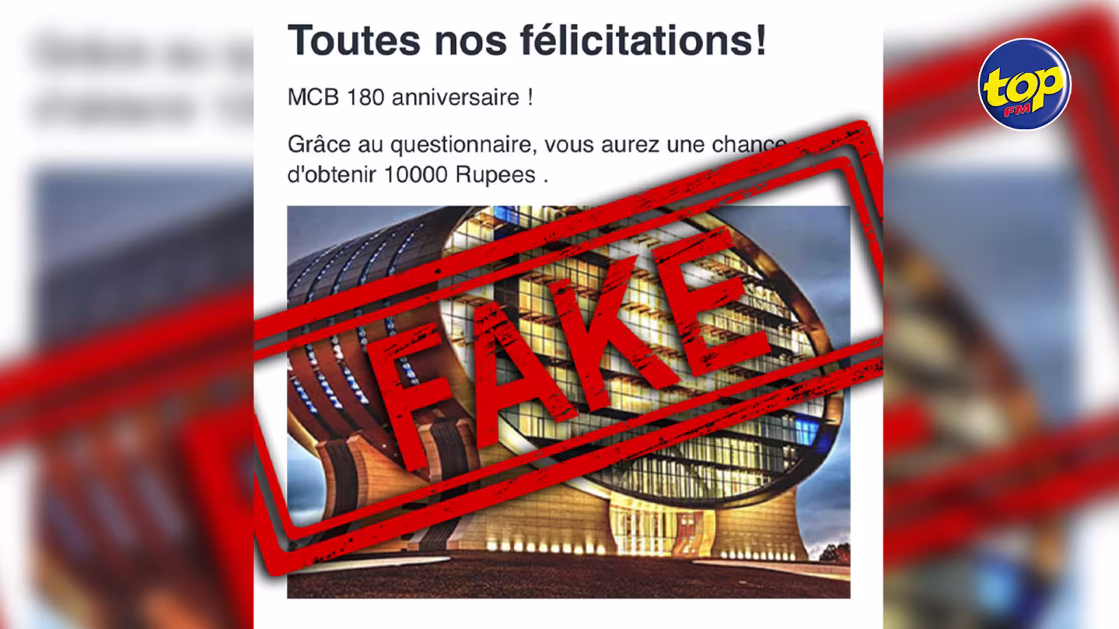Faux sondage : La MCB met en garde contre des tentatives d’escroquerie
