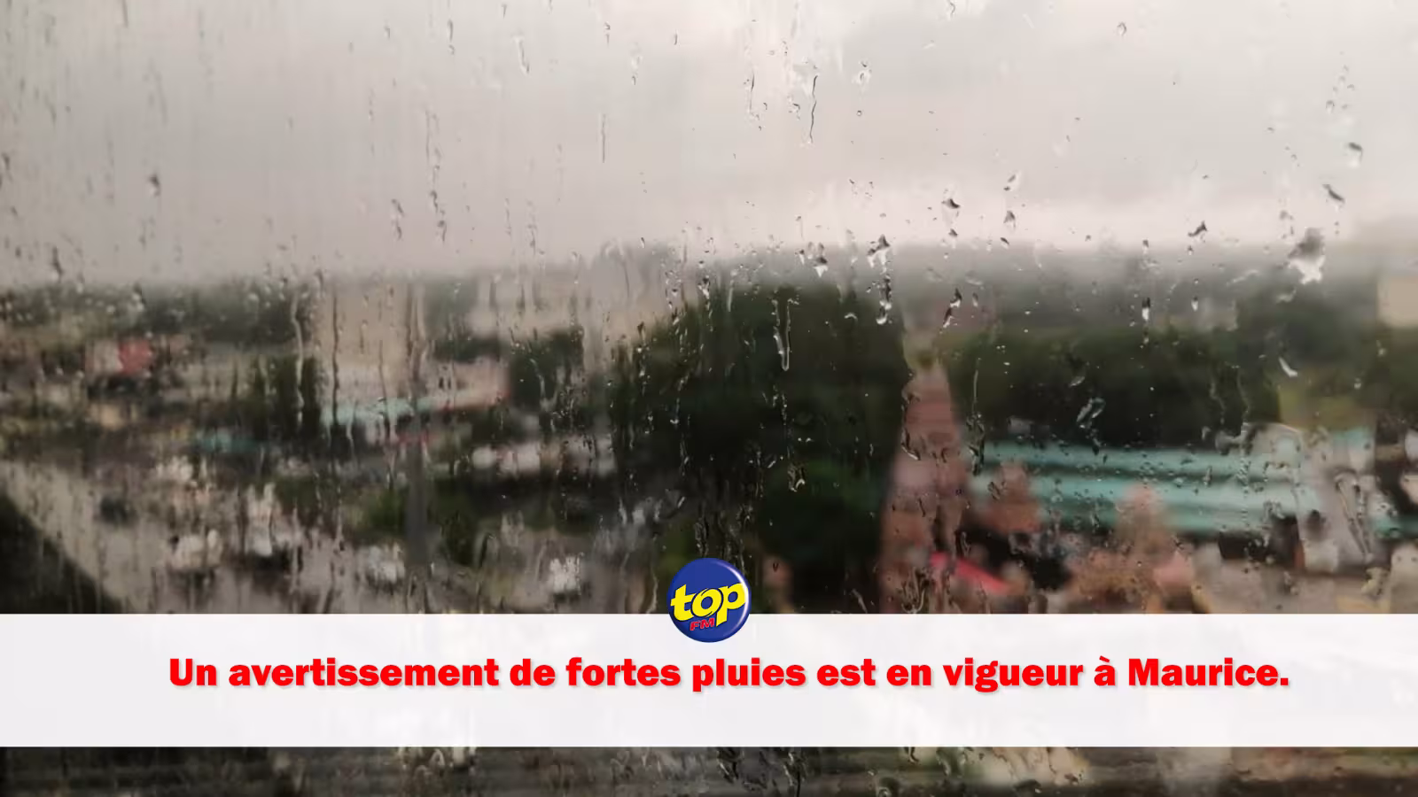 Un avertissement de fortes pluies est en vigueur à Maurice.