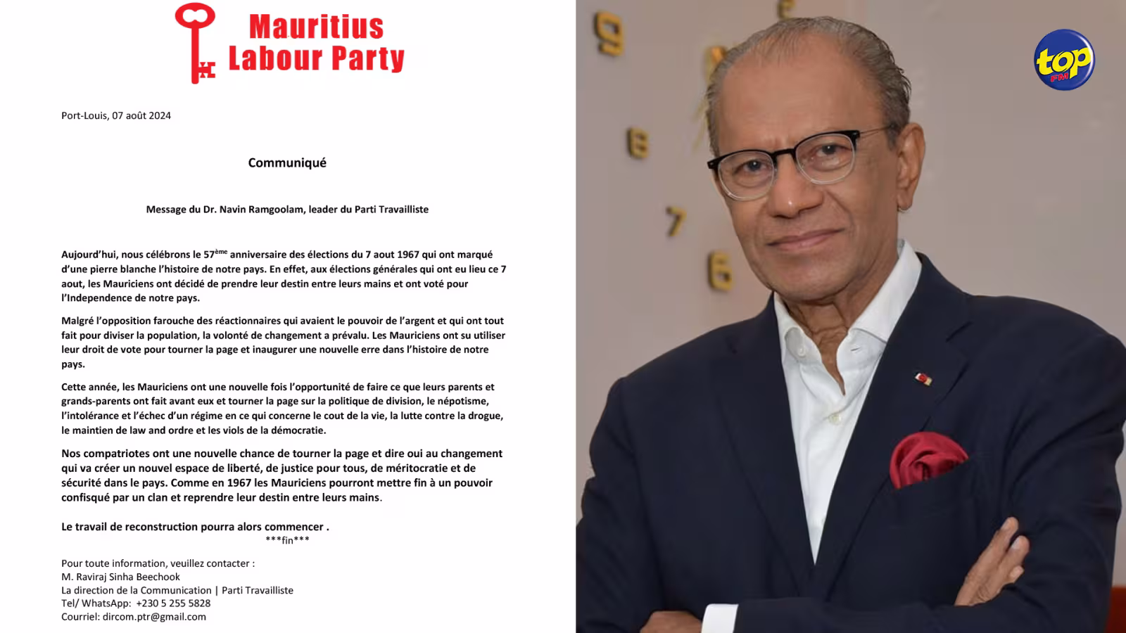 Commission d’enquête sur l’affaire Betamax : La décision était motivée par l’urgence de la situation, selon Navin Ramgoolam 
