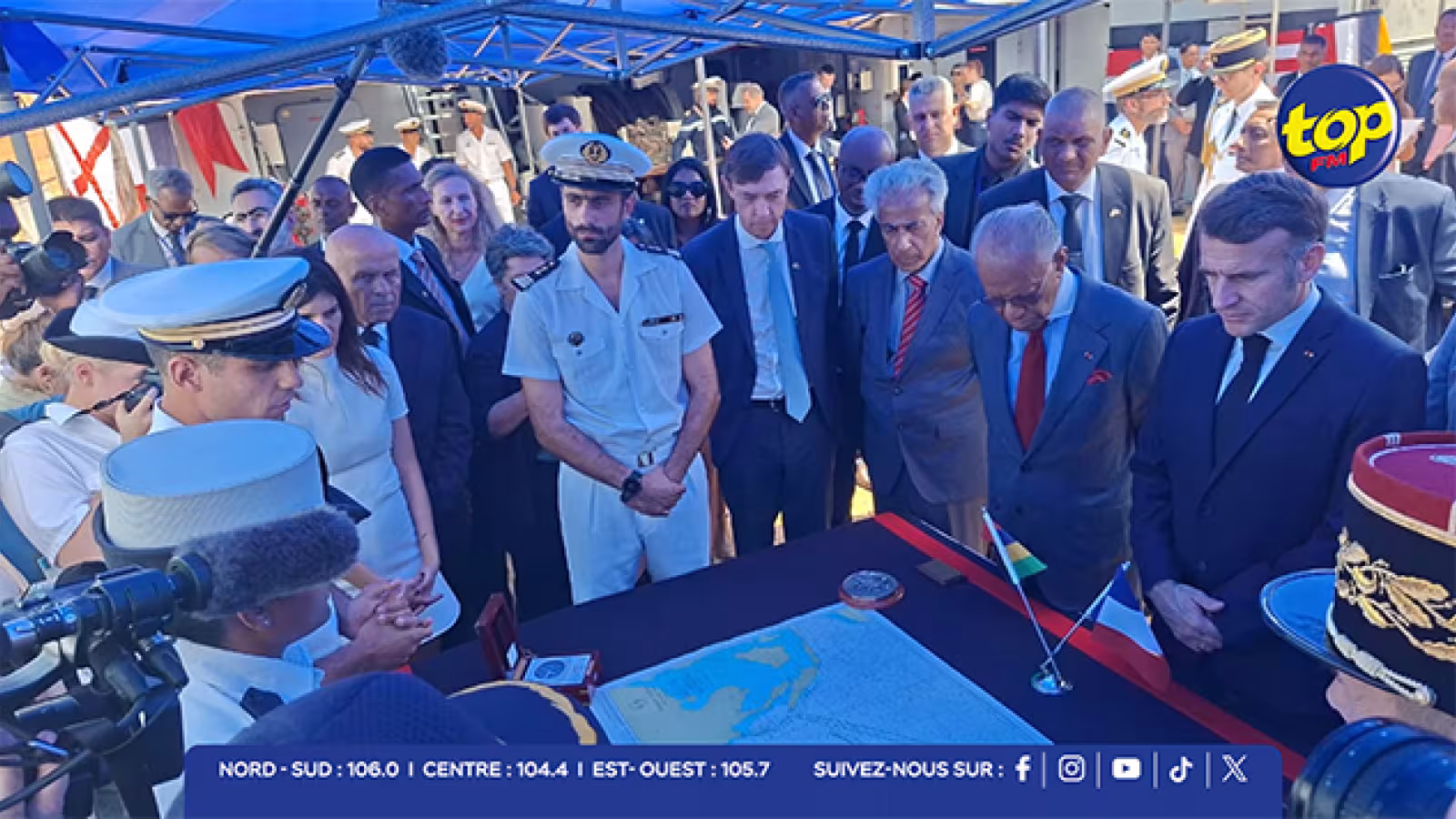 Visite du navire Champlain : Macron et Ramgoolam scellent des accords pour intensifier la surveillance maritime régionale 