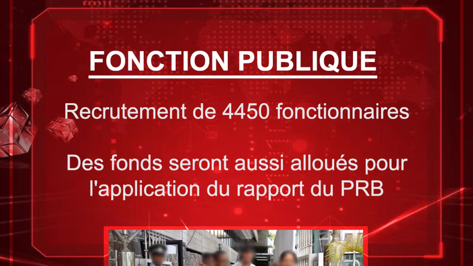 Fonction publique : recrutement de 4450 fonctionnaires