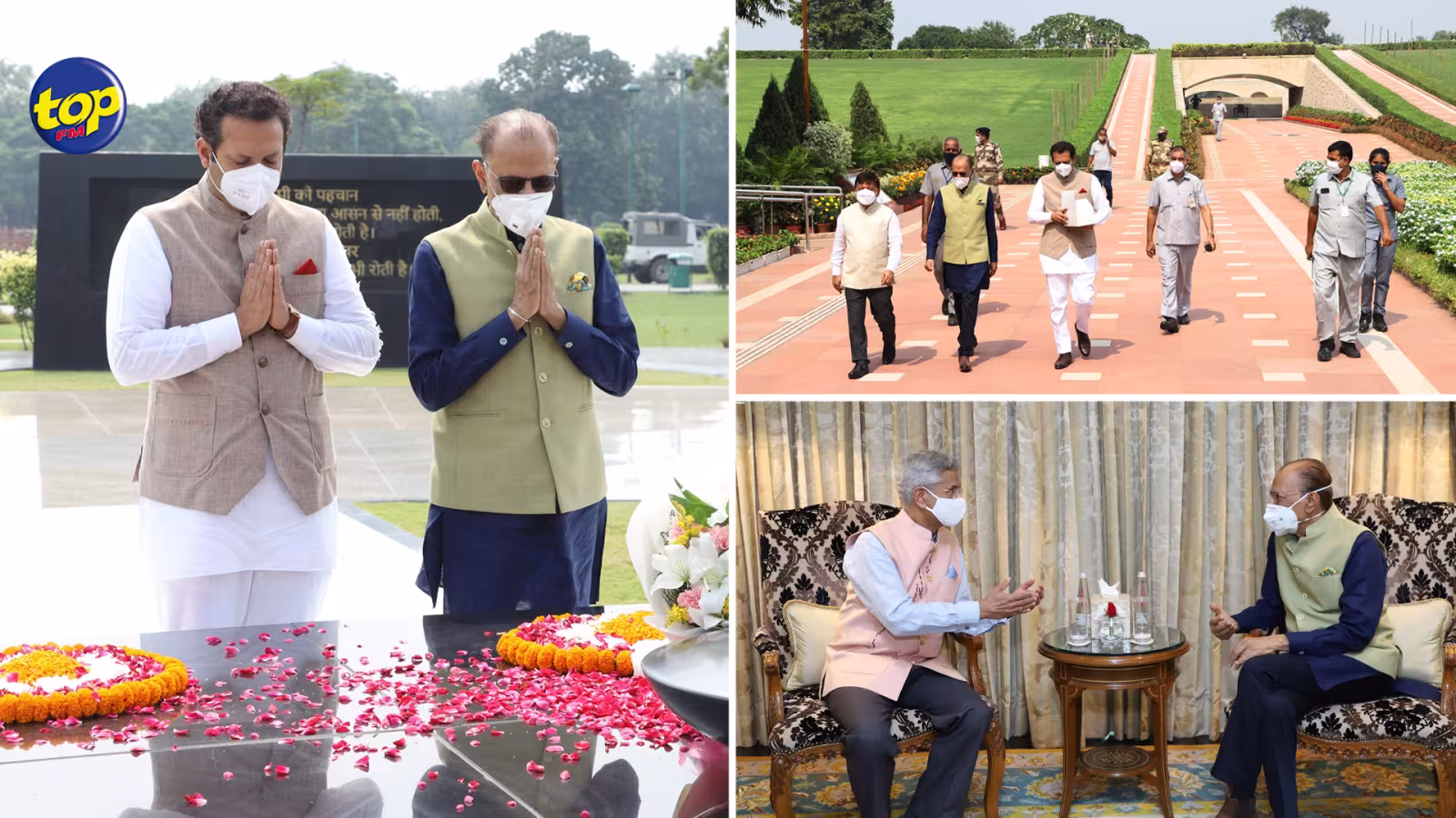 À l’occasion du Navaratri : Le Dr Navin Ramgoolam se rend au Raj Ghat pour rendre hommage au Mahatma Gandhi et à Atal Bihari Vajpayee