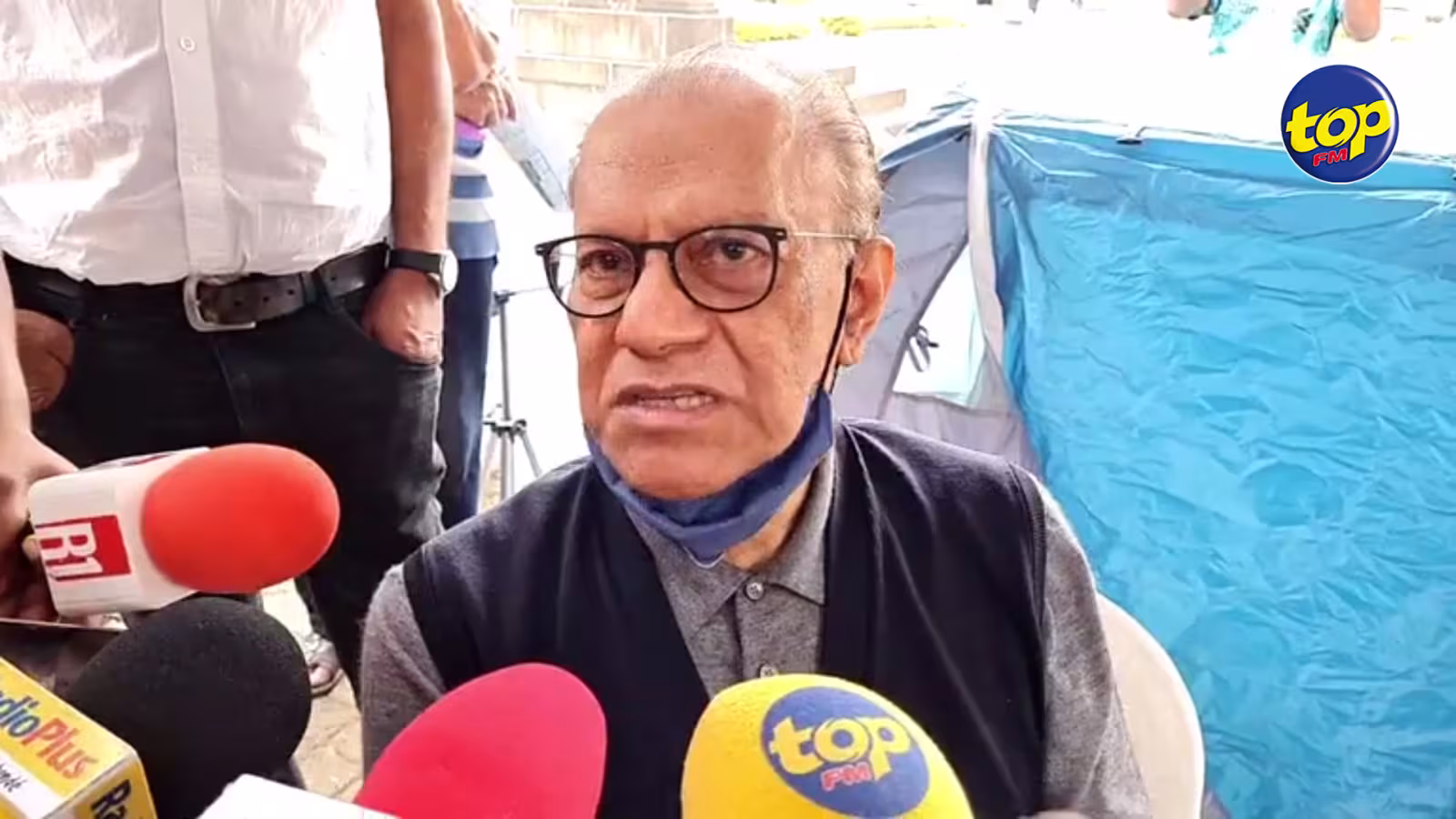 Soutien au gréviste Nishal Joyram : ‘mo la en tant ki citoyen, si sak Morisien ti réaliser ki bisin fer, sa gouvernement la pa tini sa’, lance Navin Ramgoolam
