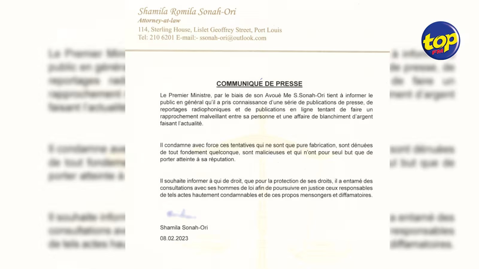 Circulation d’une photo de Rikesh Sumbhoo aux côtés du Premier ministre : Pravind Jugnauth réplique à travers son avouée