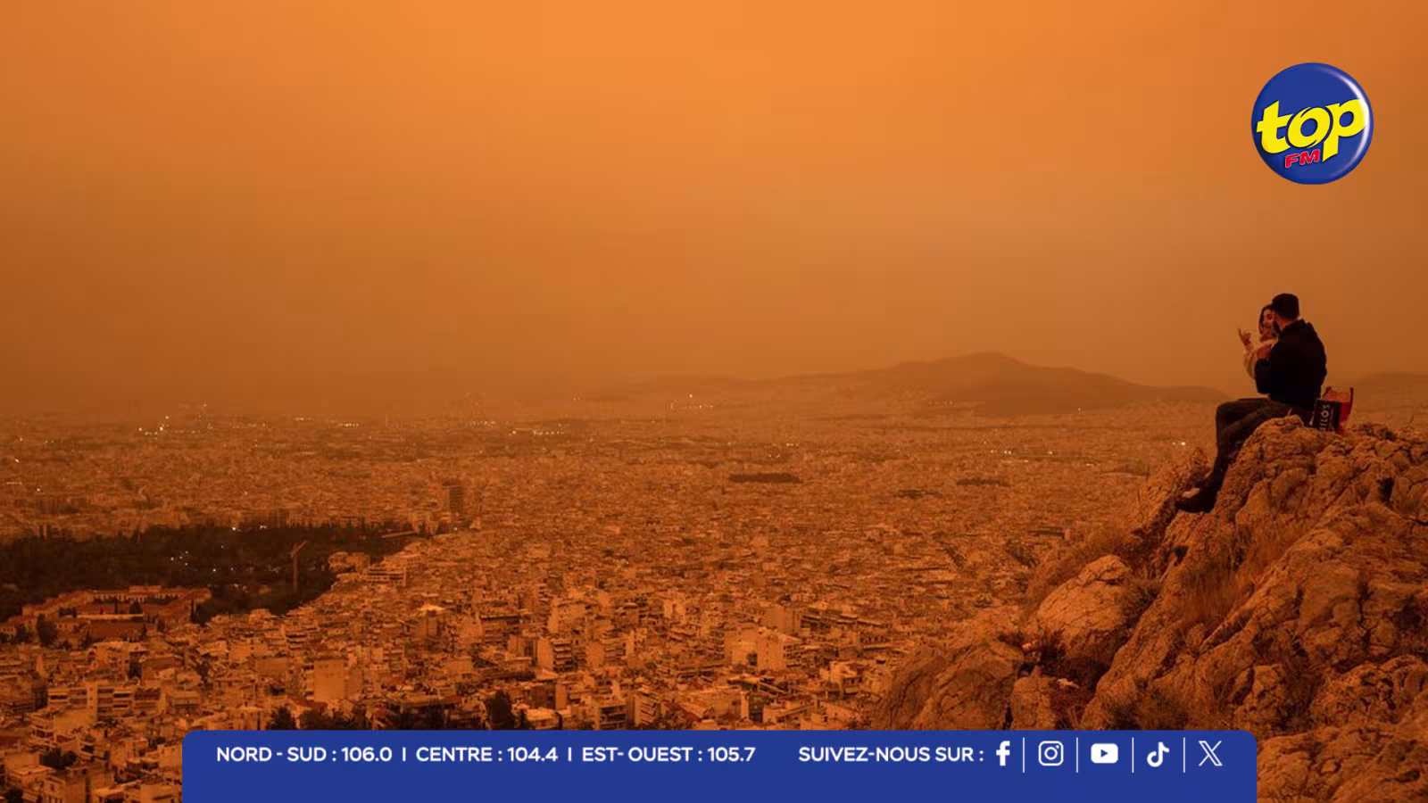 La Crète sous un ciel orange : une vague de poussière saharienne spectaculaire