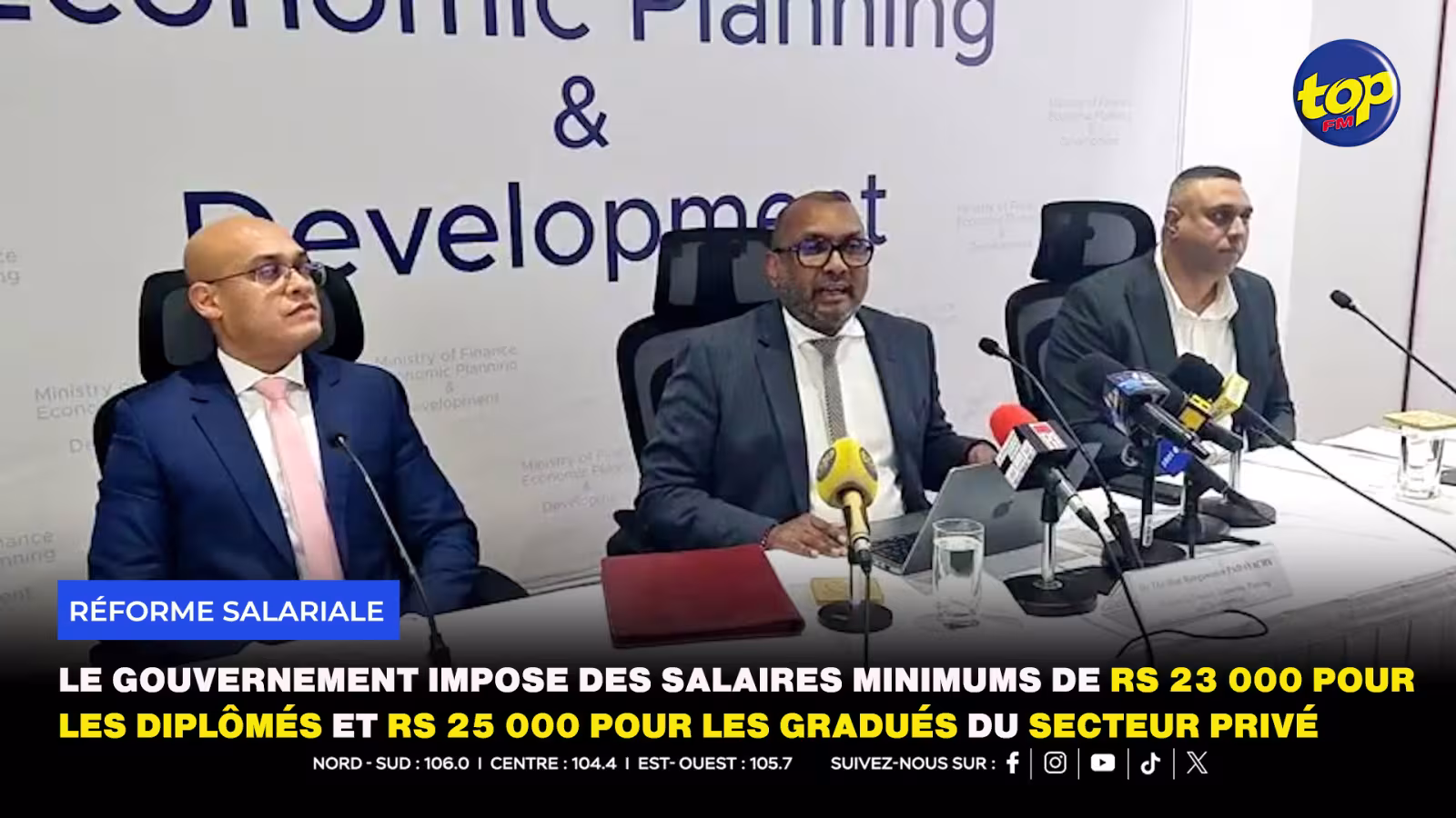 Le gouvernement impose des salaires minimums de Rs 23 000 pour les diplômés et Rs 25 000 pour les gradués du secteur privé