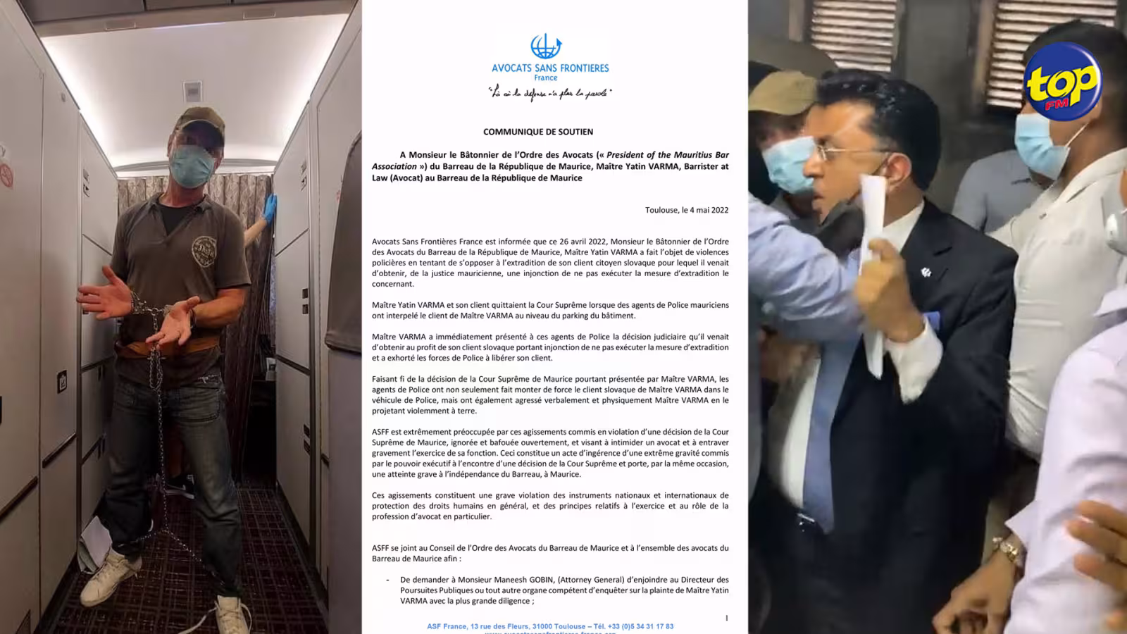 Déportation de Peter Uricek : ‘un acte d’ingérence d’une extrême gravité commis par le pouvoir exécutif à l’encontre d’une décision de la Cour Suprême’, constat accablant d’Avocats Sans Frontières qui apporte son soutien à Yatin Varma