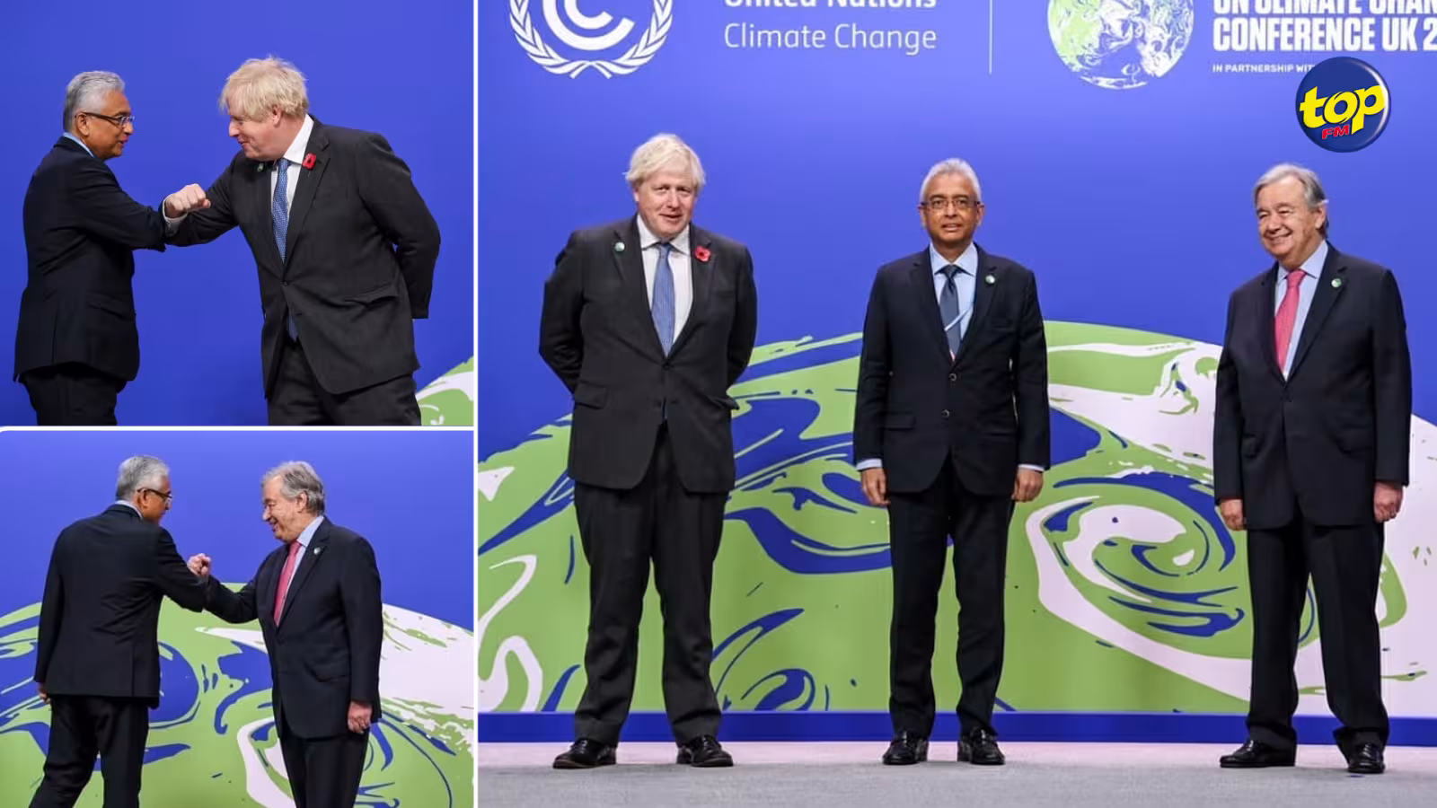 A la COP26 : Pravind Jugnauth rappelle que le réchauffement de la planète et la montée du niveau de la mer représentent un défi existentiel pour les petits Etats insulaires comme Maurice.